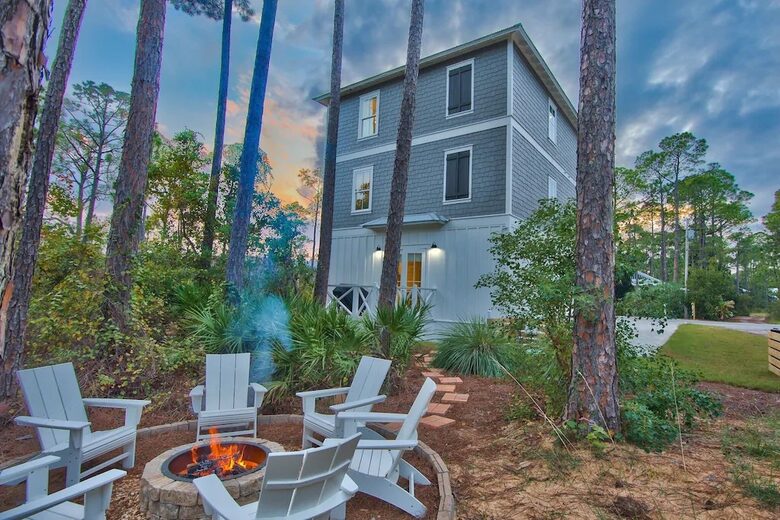 Beautiful Home with Private Pool, Firepit and 6 Seater Golf Cart! - Santa Rosa Beach, Florida