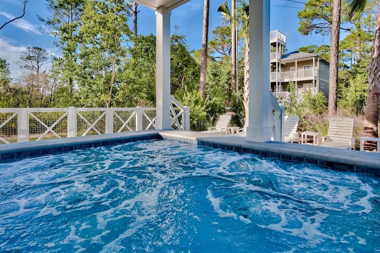 Beautiful Home with Private Pool, Firepit and 6 Seater Golf Cart! - Santa Rosa Beach, Florida
