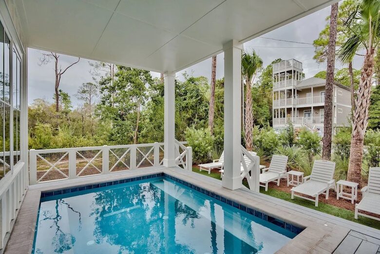 Beautiful Home with Private Pool, Firepit and 6 Seater Golf Cart! - Santa Rosa Beach, Florida