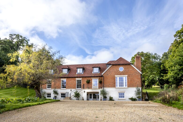 The front of the house