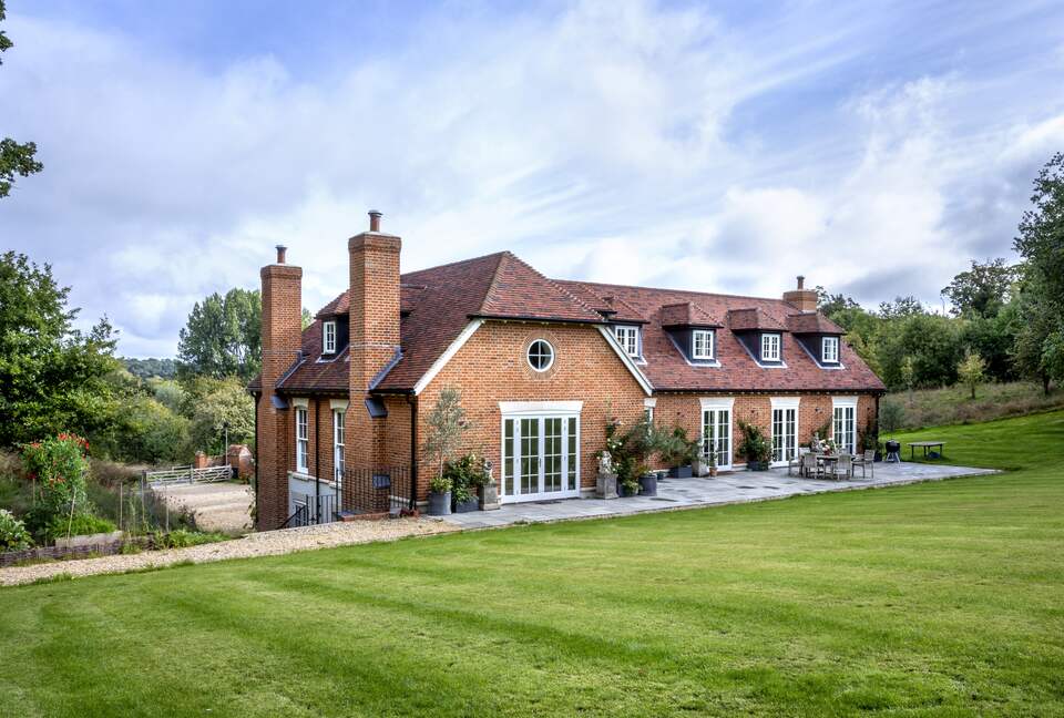 South facing terrace at the back of the house