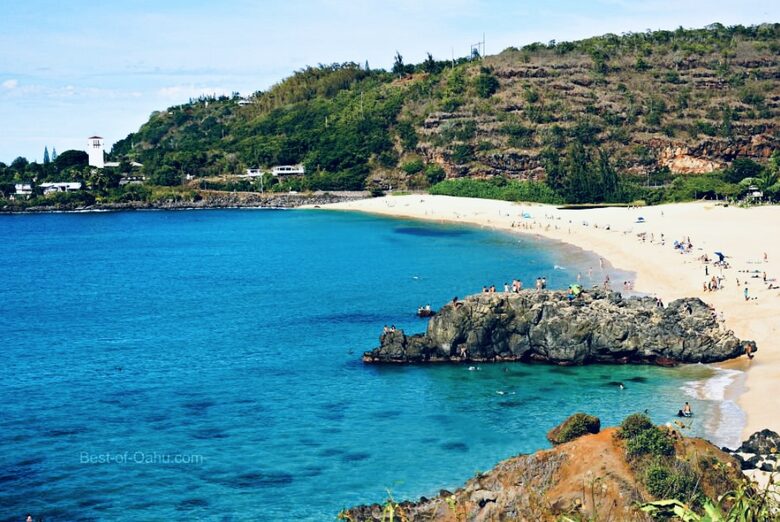 Famous Waimea Bay with beautiful waterfalls, only .8 mile away