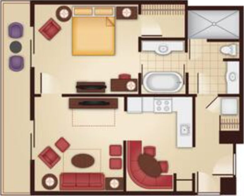 The Villas at Disney's Grand Floridian Resort & Spa - Deluxe 1-Bedroom - Lake Buena Vista, Florida