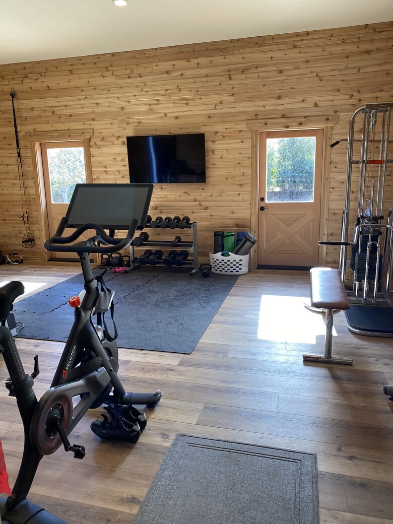 Gym in the barn