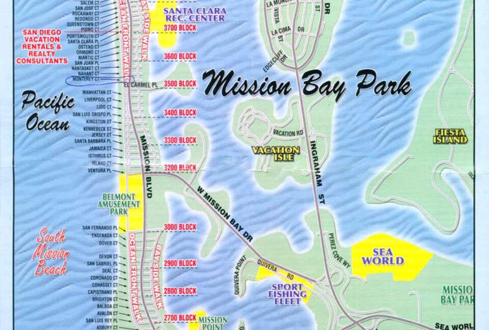 Mission Beach Oceanfront - San Diego (Mission Beach), California