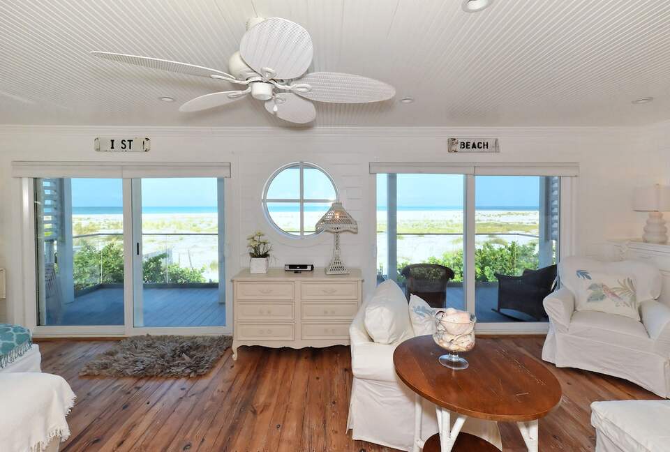 Gulf-Front Home on Desirable Bean Point Beach--Halcyon House - Anna Maria, Florida