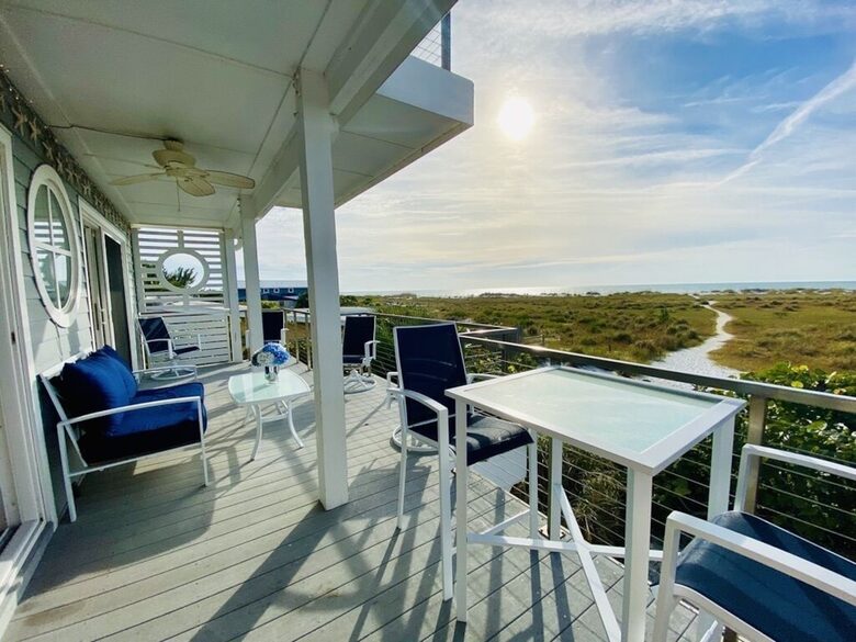 Gulf-Front Home on Desirable Bean Point Beach--Halcyon House - Anna Maria, Florida