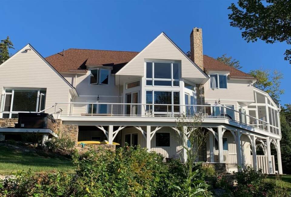 Boothbay Harbor - Spruce Point Stunner | Waterfront With Deep Water Dock Access - Boothbay Harbor, Maine