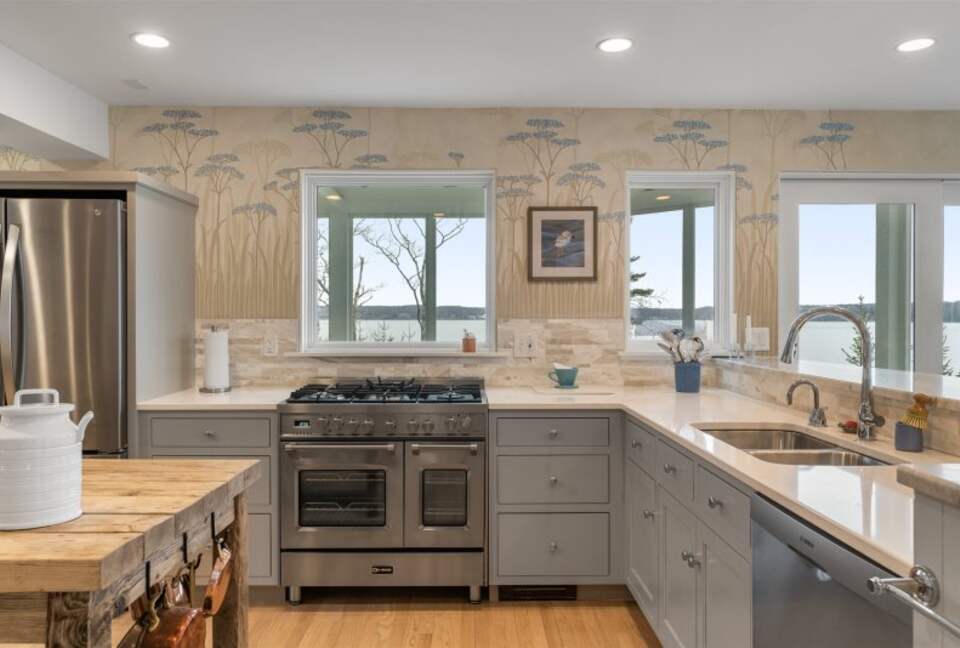 Boothbay Harbor - Spruce Point Stunner | Waterfront With Deep Water Dock Access - Boothbay Harbor, Maine