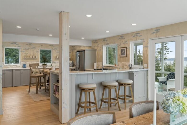 Boothbay Harbor - Spruce Point Stunner | Waterfront With Deep Water Dock Access - Boothbay Harbor, Maine