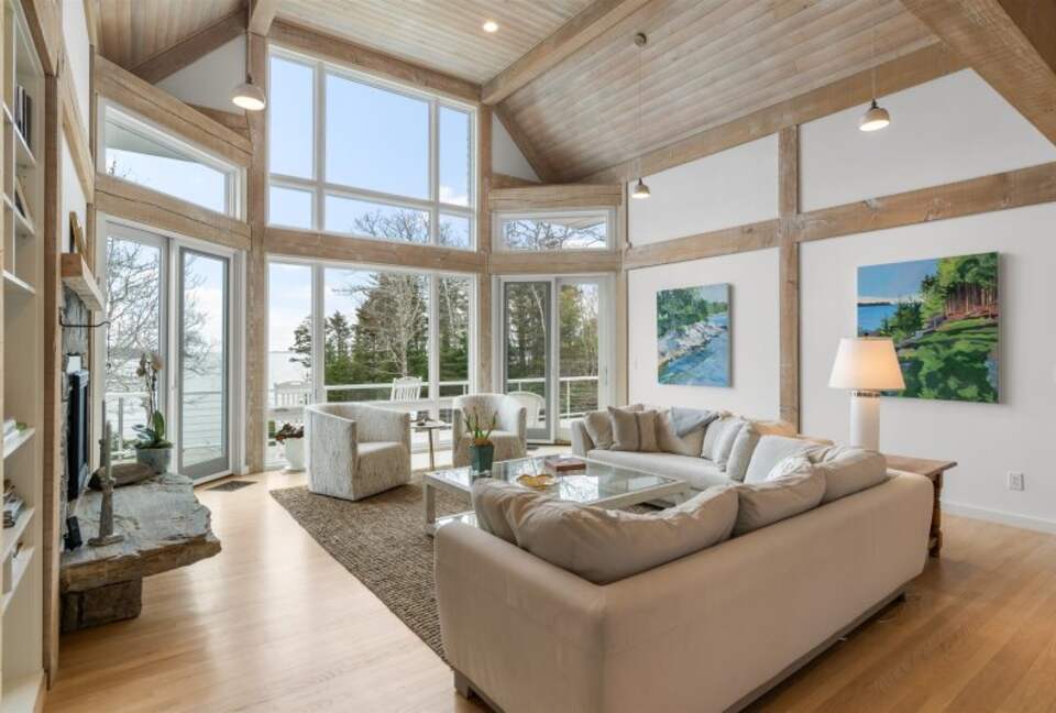 Boothbay Harbor - Spruce Point Stunner | Waterfront With Deep Water Dock Access - Boothbay Harbor, Maine