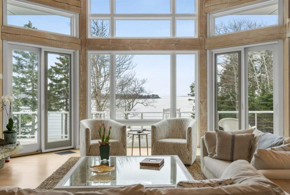 Boothbay Harbor - Spruce Point Stunner | Waterfront With Deep Water Dock Access - Boothbay Harbor, Maine