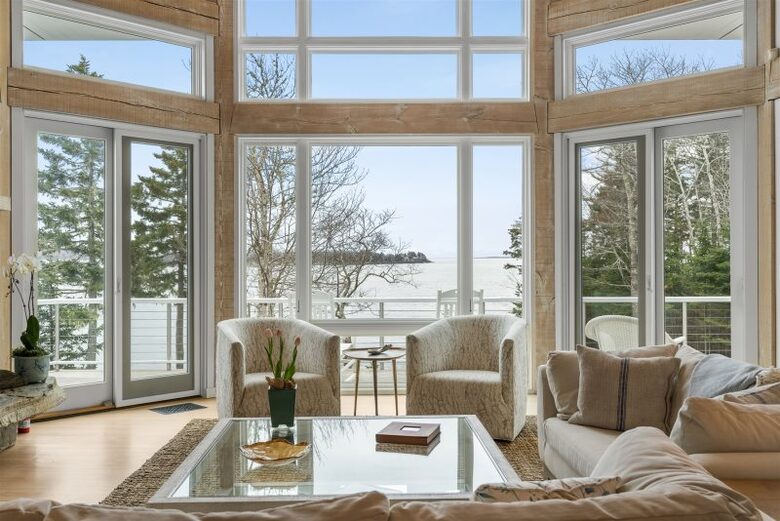 Boothbay Harbor - Spruce Point Stunner | Waterfront With Deep Water Dock Access - Boothbay Harbor, Maine