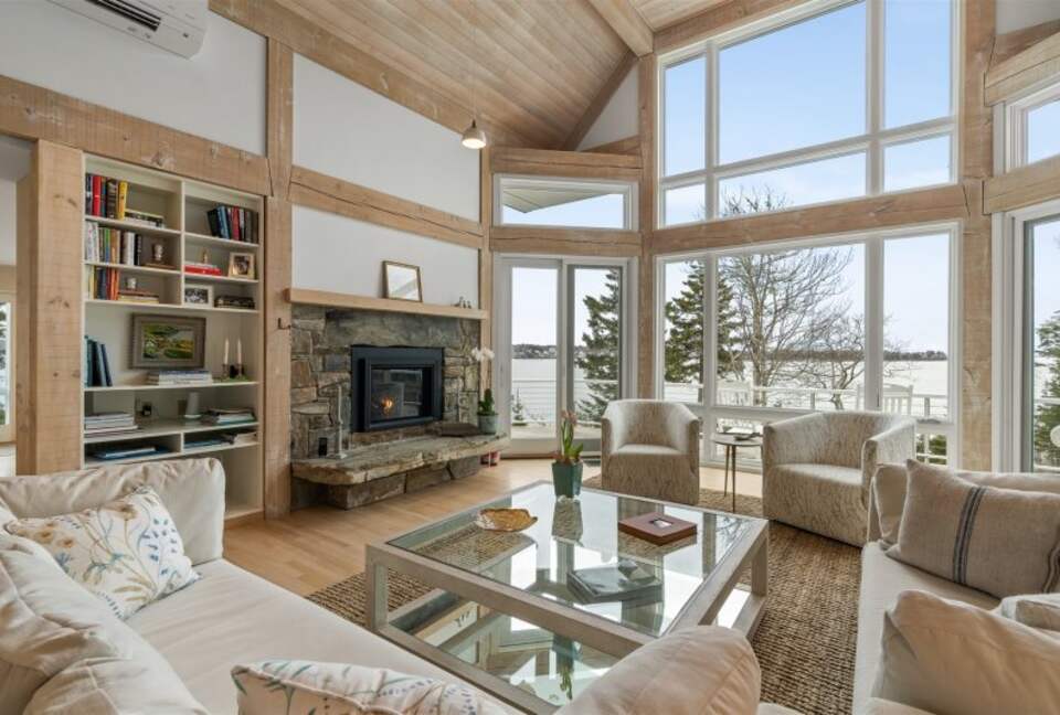 Boothbay Harbor - Spruce Point Stunner | Waterfront With Deep Water Dock Access - Boothbay Harbor, Maine