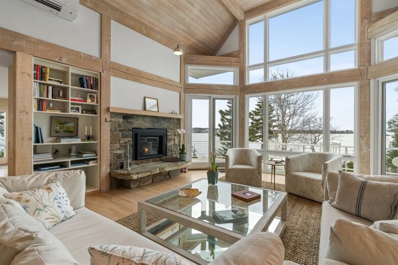 Boothbay Harbor - Spruce Point Stunner | Waterfront With Deep Water Dock Access - Boothbay Harbor, Maine