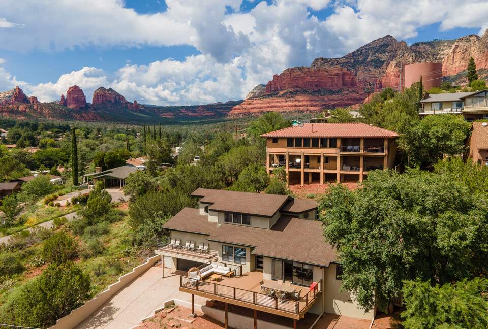 Uptown Viewhouse with Endless Views + Hot Tub - Sedona, Arizona