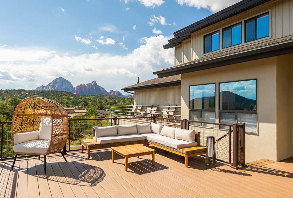 Uptown Viewhouse with Endless Views + Hot Tub - Sedona, Arizona