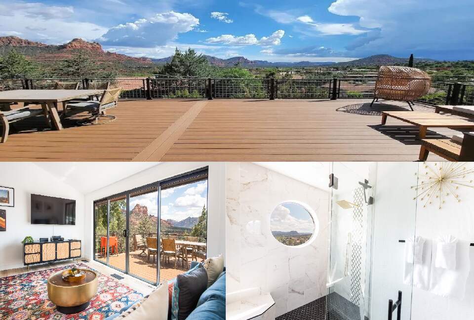 Uptown Viewhouse with Endless Views + Hot Tub - Sedona, Arizona