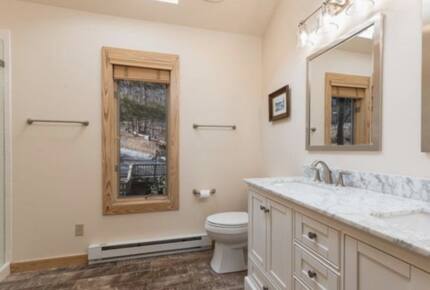 Master bathroom on the third floor with walk-in shower