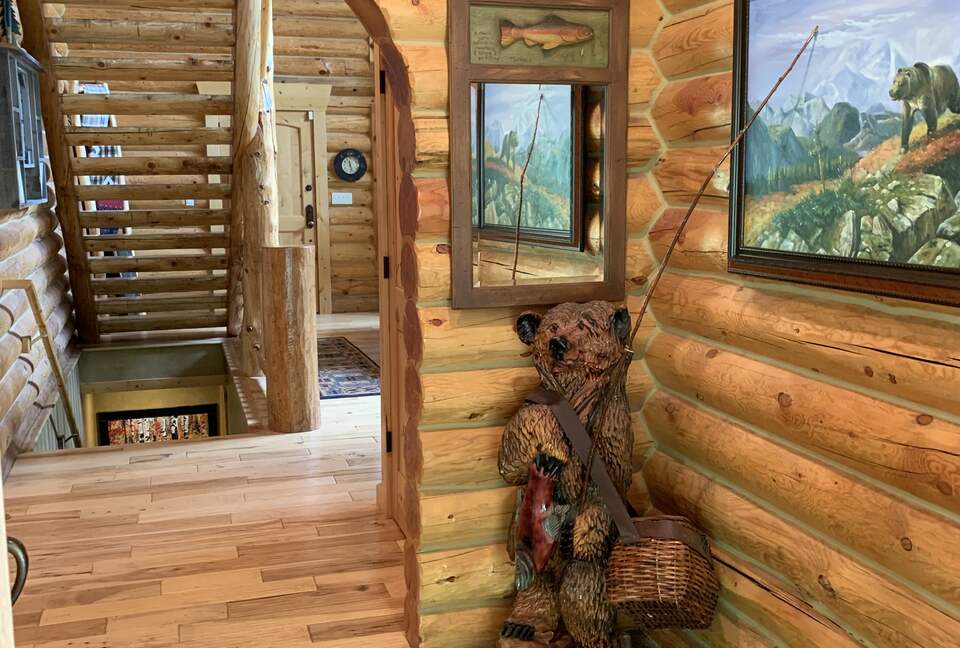 Entry with welcome bear