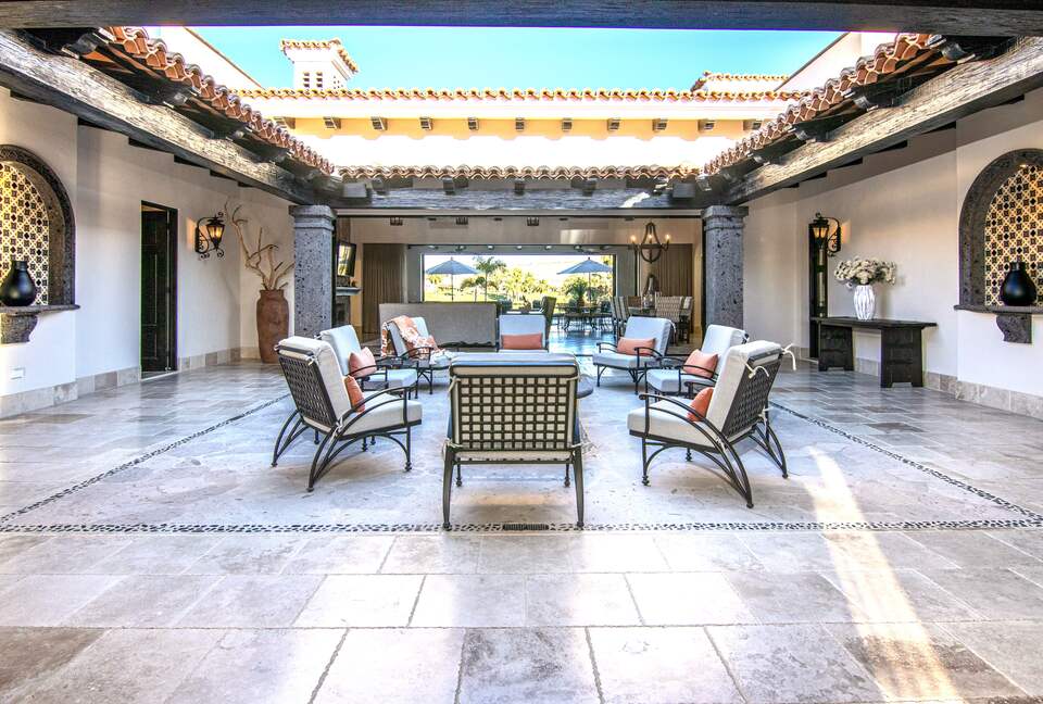 Grand Entrance into the Villa Courtyard