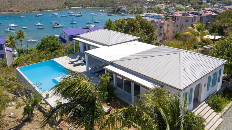 Tropical Panorama Cruz Bay Retreat | Unbeatable location in private/ compound | Walk to Town - Estate Enighed, Virgin Islands, U.S.