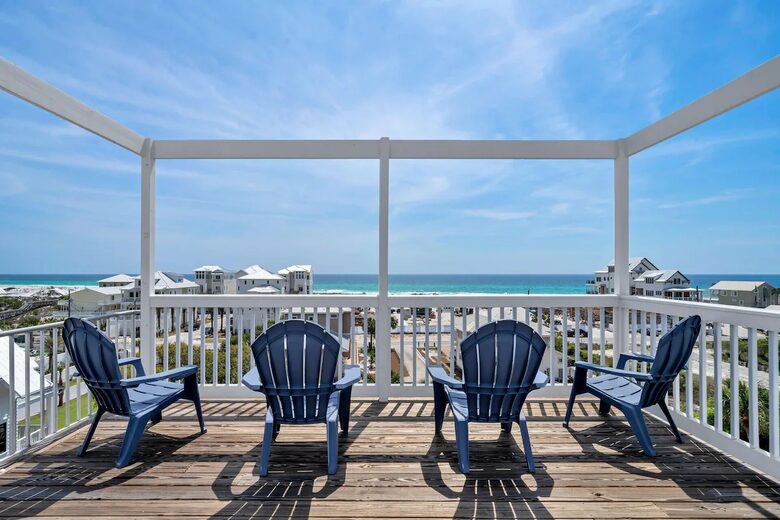 Paradise Lookout Beach Home | Private Heated Pool, 4 min walk to Beach, Amazing Views, Sky Deck - Inlet Beach, Florida