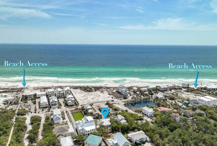 Paradise Lookout Beach Home | Private Heated Pool, 4 min walk to Beach, Amazing Views, Sky Deck - Inlet Beach, Florida