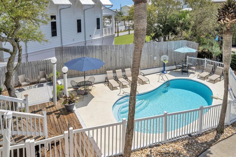 Paradise Lookout Beach Home | Private Heated Pool, 4 min walk to Beach, Amazing Views, Sky Deck - Inlet Beach, Florida