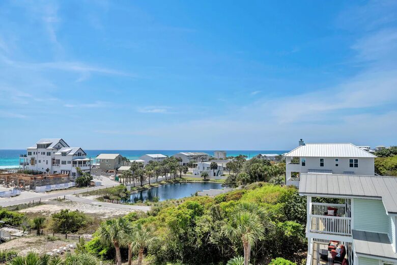 Paradise Lookout Beach Home | Private Heated Pool, 4 min walk to Beach, Amazing Views, Sky Deck - Inlet Beach, Florida