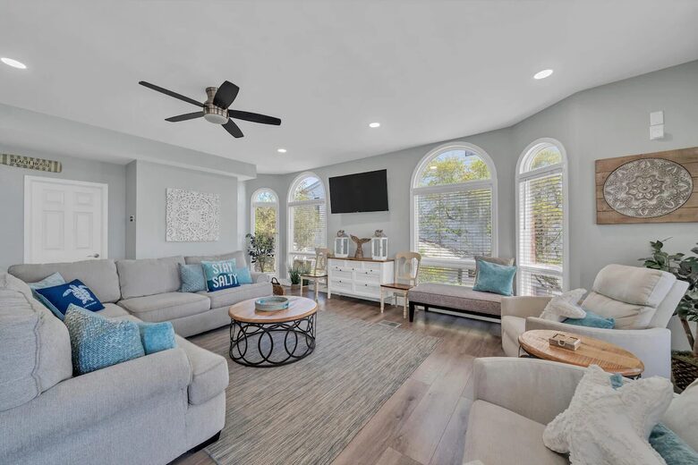 Paradise Lookout Beach Home | Private Heated Pool, 4 min walk to Beach, Amazing Views, Sky Deck - Inlet Beach, Florida