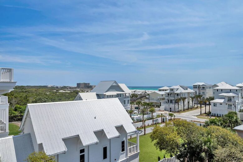 Paradise Lookout Beach Home | Private Heated Pool, 4 min walk to Beach, Amazing Views, Sky Deck - Inlet Beach, Florida