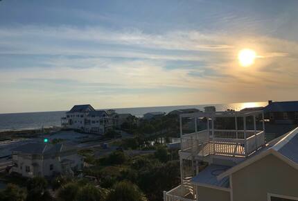 Paradise Lookout Beach Home | Private Heated Pool, 4 min walk to Beach, Amazing Views, Sky Deck - Inlet Beach, Florida