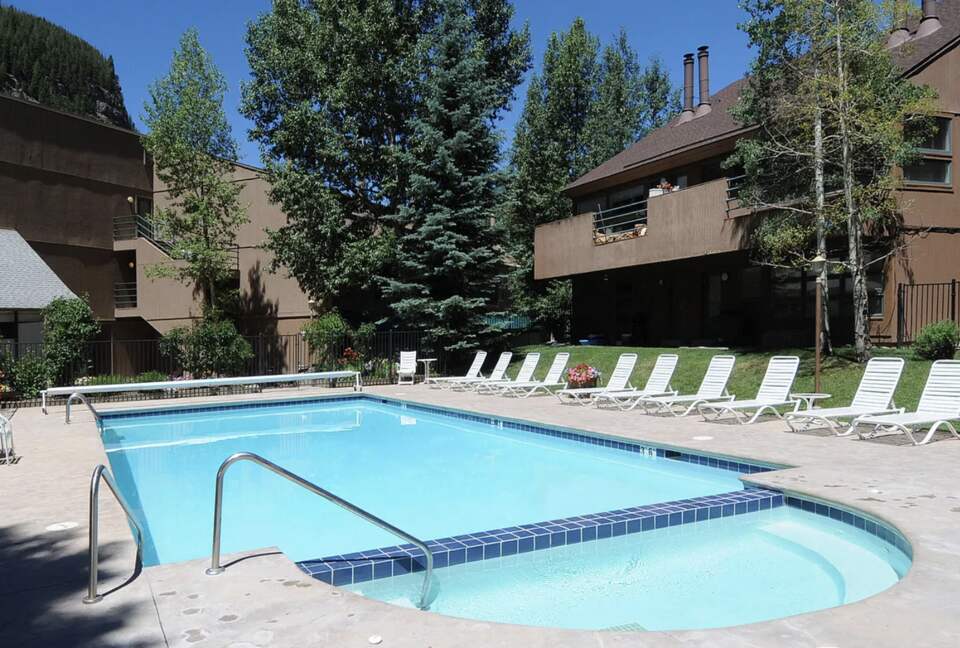 Pitkin Creek Swimming pool (summer only) includes a Year Round Hot Tub