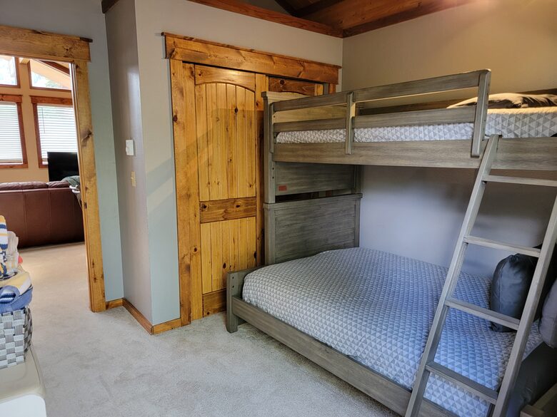 Bedroom 5 - Double bed on bottom; Single bed on top