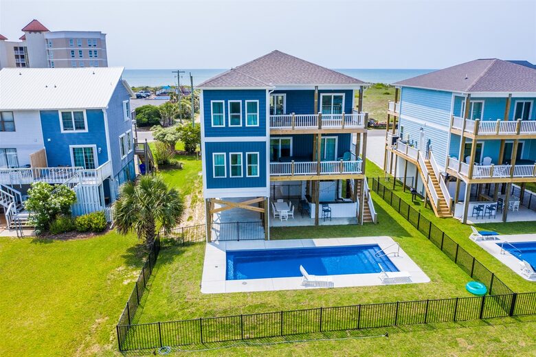 Reunion | Brand New Deluxe Oceanfront | Elevator, Views, BBQ - North Topsail Beach, North Carolina