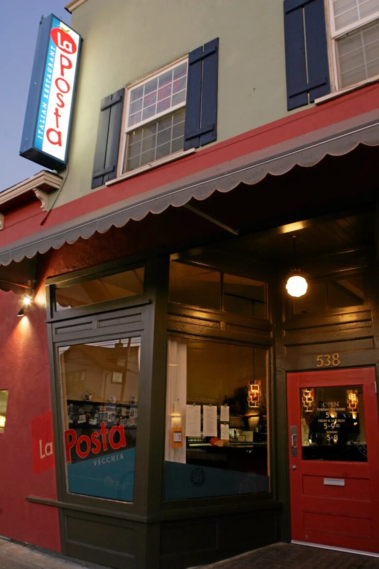 One of the best restaurants (La Posta) 1/2 block away