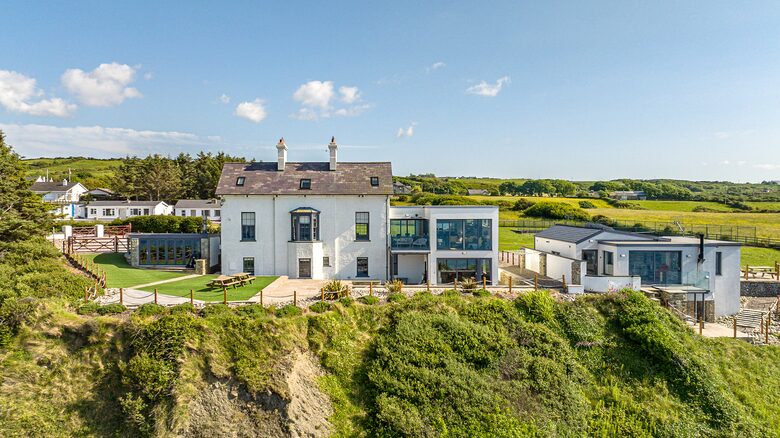 Oceanfront Cliff House with a Tennis Court - Rossnowlagh, Ireland