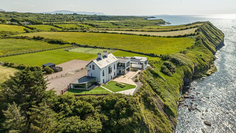 Oceanfront Cliff House with a Tennis Court - Rossnowlagh, Ireland