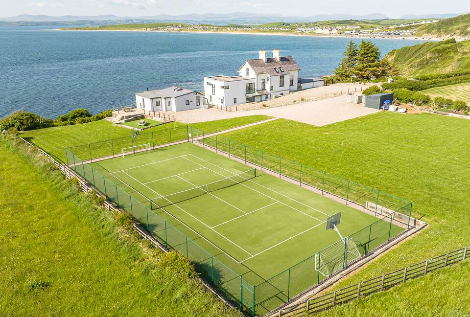 Oceanfront Cliff House with a Tennis Court - Rossnowlagh, Ireland