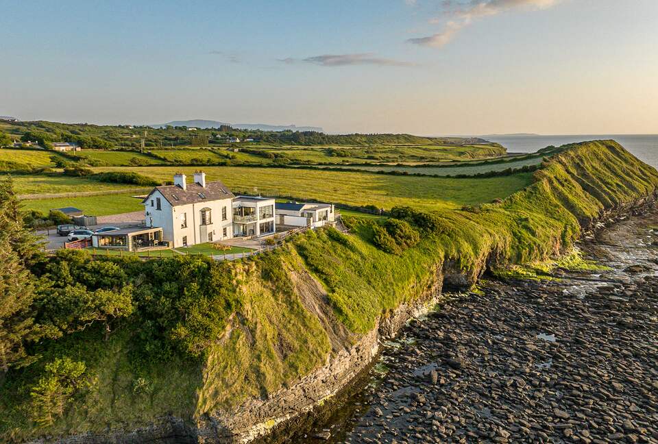 Oceanfront Cliff House with a Tennis Court - Rossnowlagh, Ireland
