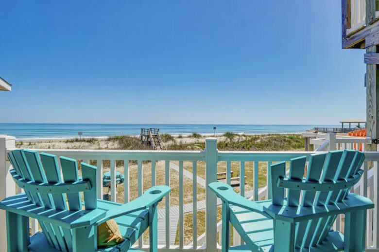 Peachy Views | Beachfront Retreat - North Topsail Beach, North Carolina