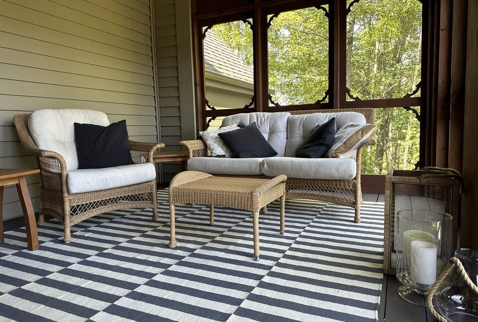 Porch with majestic view of Mont Tremblant