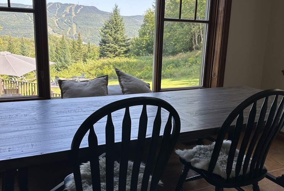 Kitchen table with a view!