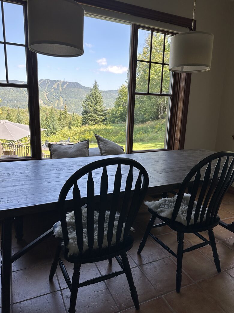 Kitchen table with a view!