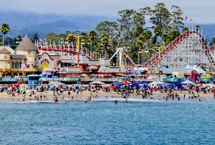The amazing Santa Cruz Beach Boardwalk (10 min walk away)