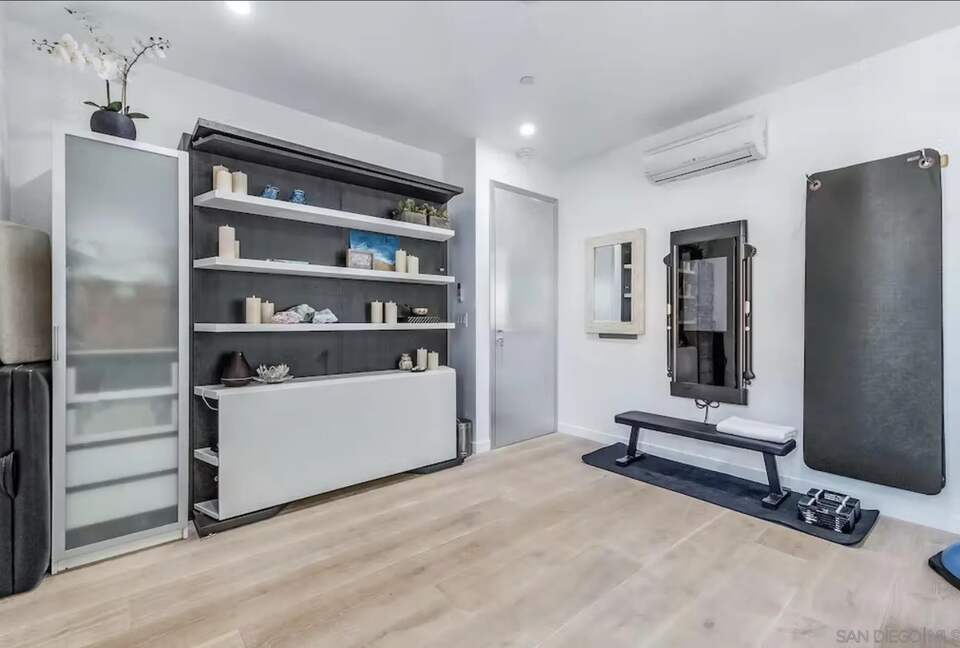 top floor tonal digital gym/office/murphybed & massage table