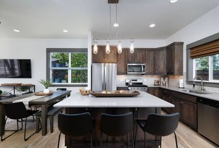 Fully stocked kitchen for cooking