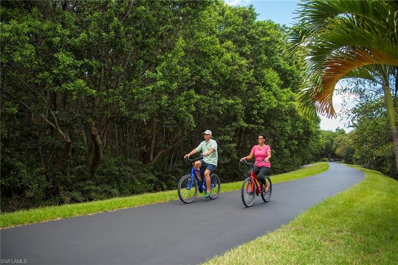 4 mile private berm for walking and biking