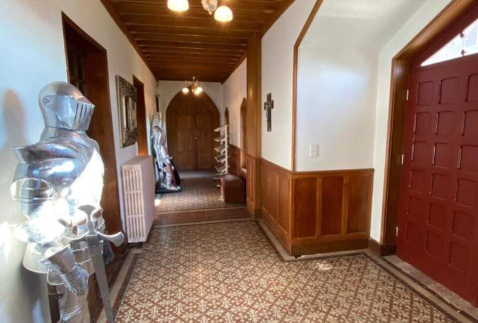 Hallway with interesting guards